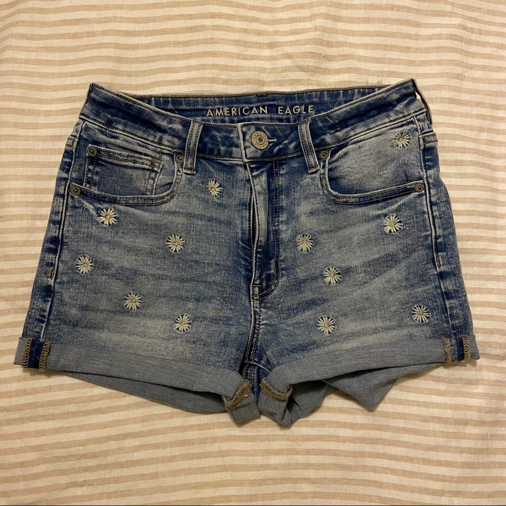 NWOT American Eagle Floral Embroidered shorts Size 6, Never Worn